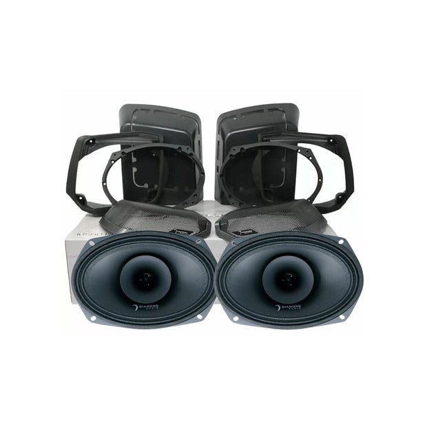1998 - 2013 Harley Davidson® Cut - In Lid Kit with MP692 Speakers (2Ω) - MSMP692LK13 - MSMP692LK13 - Diamond Audio