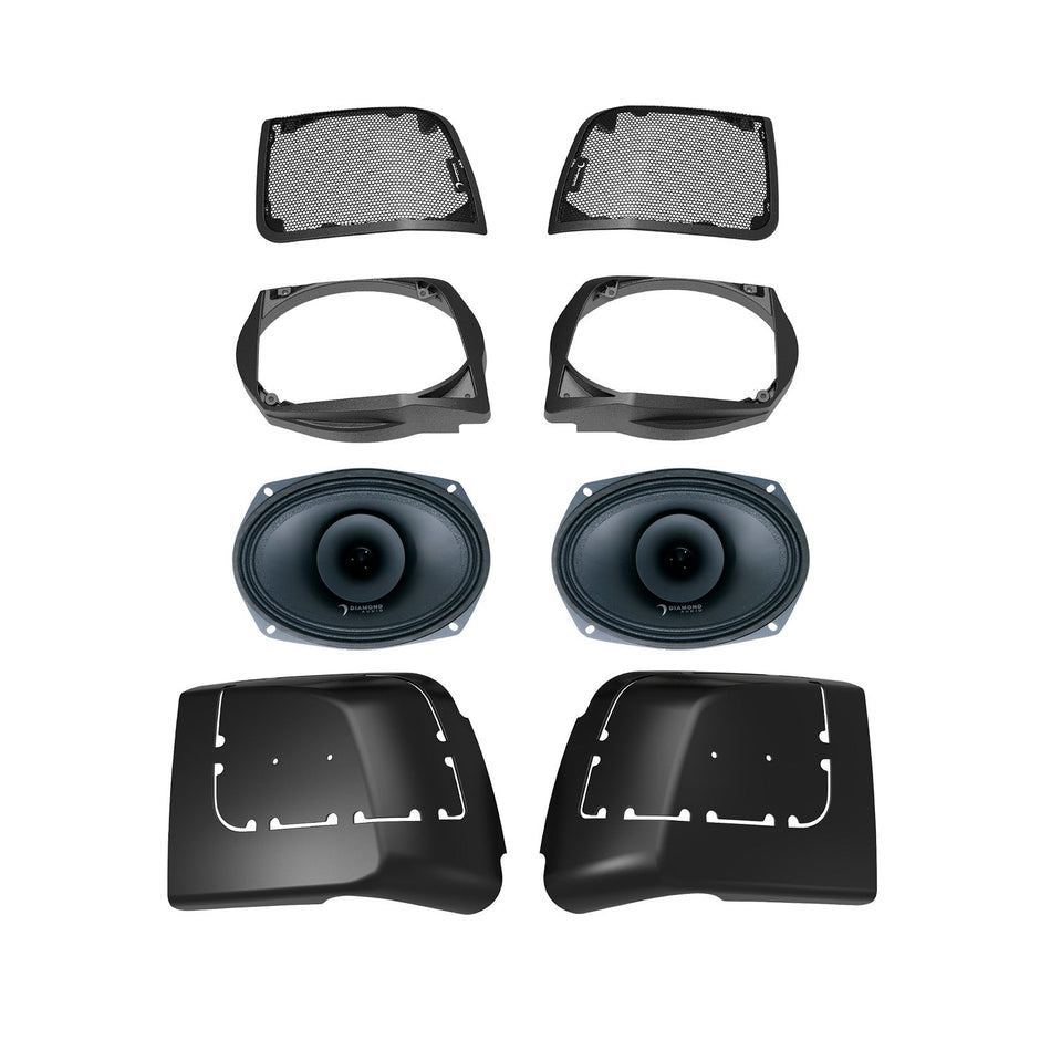 14 - 23 Harley Davidson® Street Glide 4 - Speaker System - DA1423SGSP4R - DA1423SGSP4R - Diamond Audio