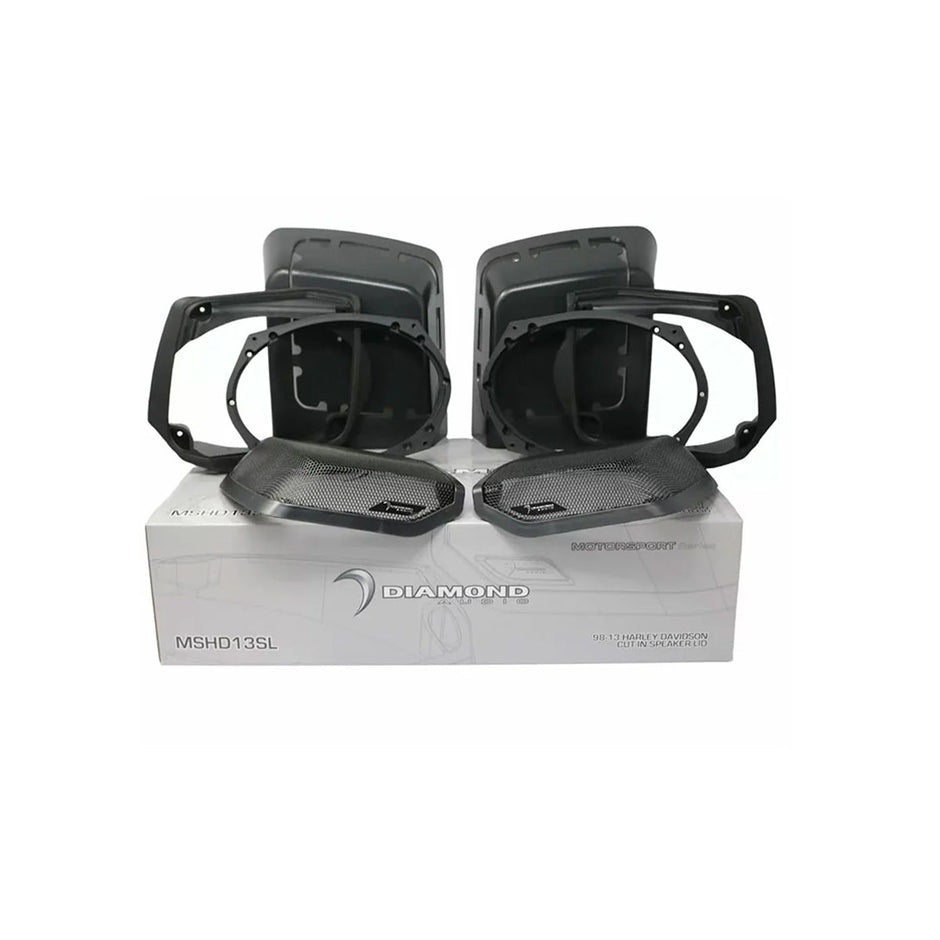 1998 - 2013 Harley Davidson® Cut In Speaker Lid Kit with MS692NEO2 Speakers (2Ω) - MS692NEO2LK13 - MS692NEO2LK13 - Diamond Audio