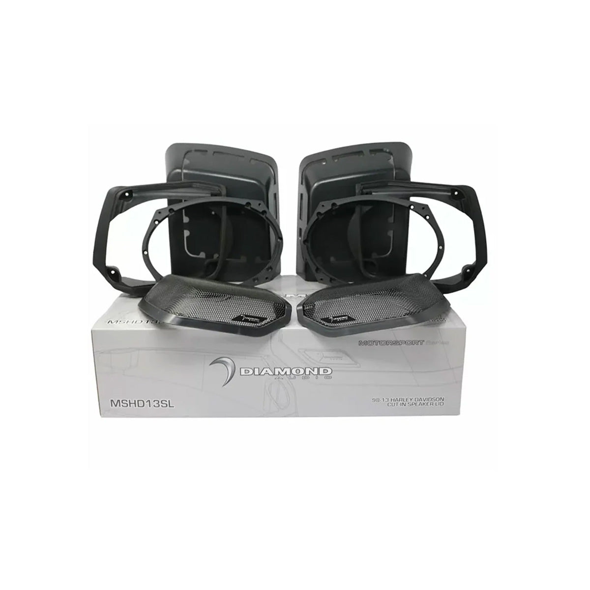 1998 - 2013 Harley Davidson Cut In Speaker Lid Kit with MS692NEO4 Speakers (4Ω) - MSMS692NEO4LK13 - MSMS692NEO4LK13 - Diamond Audio