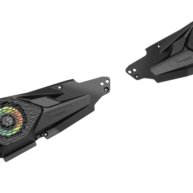 Take your off-road audio to the next level with the Diamond Audio Polaris RZR 2014+ Front Speaker Panel Kit & HXM65F4 coaxial