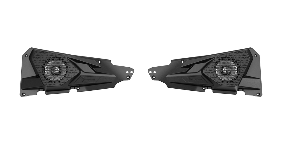 Take your off-road audio to the next level with the Diamond Audio Polaris RZR 2014+ Front Speaker Panel Kit & HXM65F4 coaxial