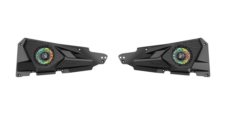 Take your off-road audio to the next level with the Diamond Audio Polaris RZR 2014+ Front Speaker Panel Kit & HXM65F4 coaxial
