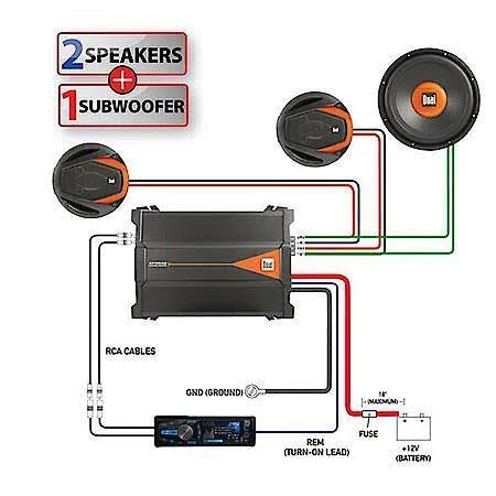 Dual Electronics XPR540 4-Channel Car MOSFET Powered Amplifier