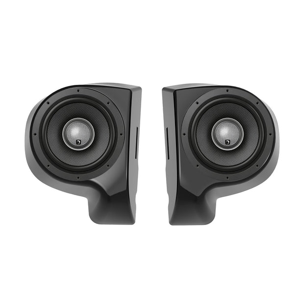 Upgrade your motorcycle audio system with the Diamond Audio Harley Kick Pods with HXM65F2BK 2Ω Speakers