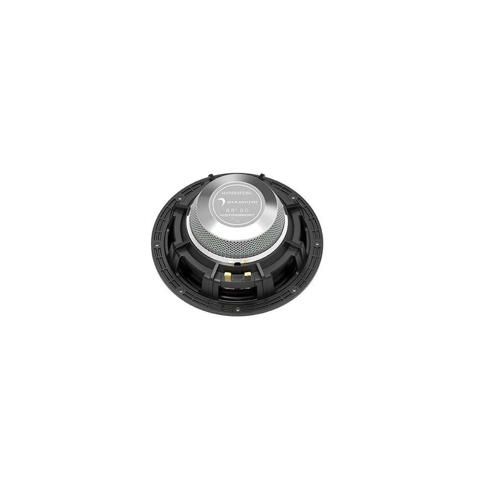 Upgrade your motorcycle audio system with the Diamond Audio Harley Kick Pods with HXM65F2BK 2Ω Speakers