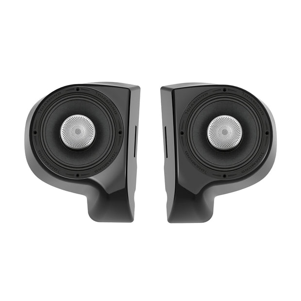 Upgrade your motorcycle audio system with the Diamond Audio PODMS652NEO2S Harley Kick Pods with MS652NEO2S 2Ω Speakers