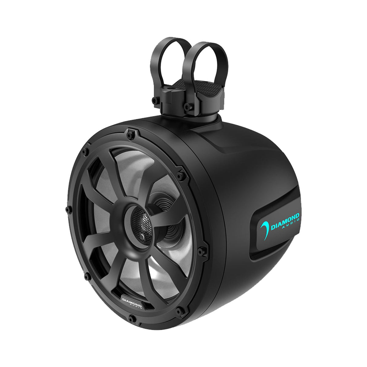 Diamond Audio POD10F4B 10 inch black marine tower speaker with LED - view 2