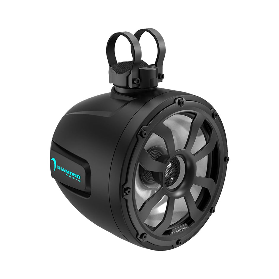 Diamond Audio POD10F4B 10 inch black marine tower speaker with LED - view 4