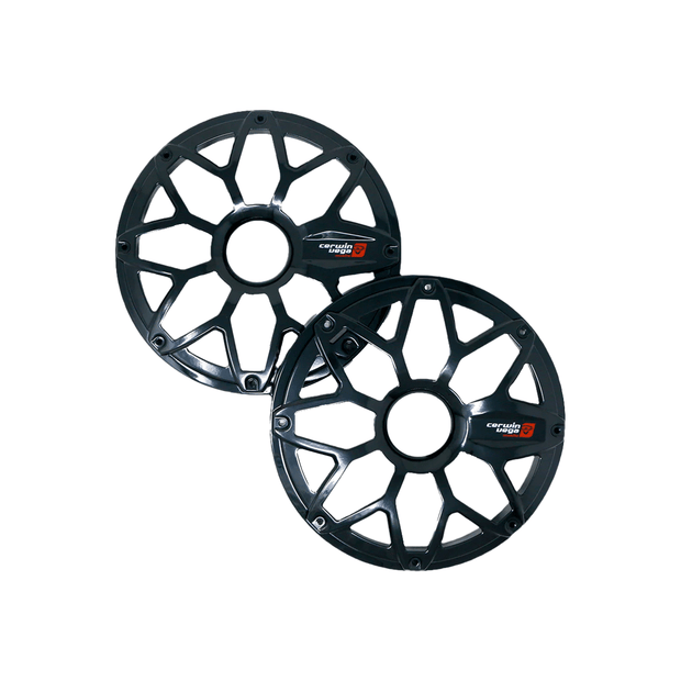 RPM Stroker 6.5" Flush Mount Speaker Grill, Black Pair, Steel With Powder Coating - SM65FBB - Cerwin Vega