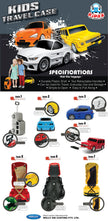 Kids Car Travel Luggage Suitcase with Wheels Children Trolley Case Classic G-Wagon Design White