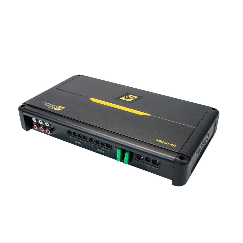Stroker 800W RMS Full Range Class - D 4 - Channel Amplifier - S9600.4D - Cerwin Vega