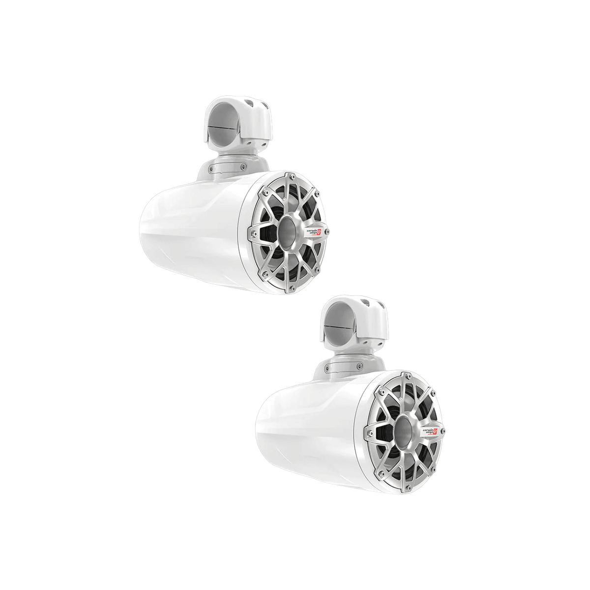 2 - Way Speaker System (Pair), Black and White Coated Voice Coil Injection PP Cone Rubber Surround - Cerwin Vega