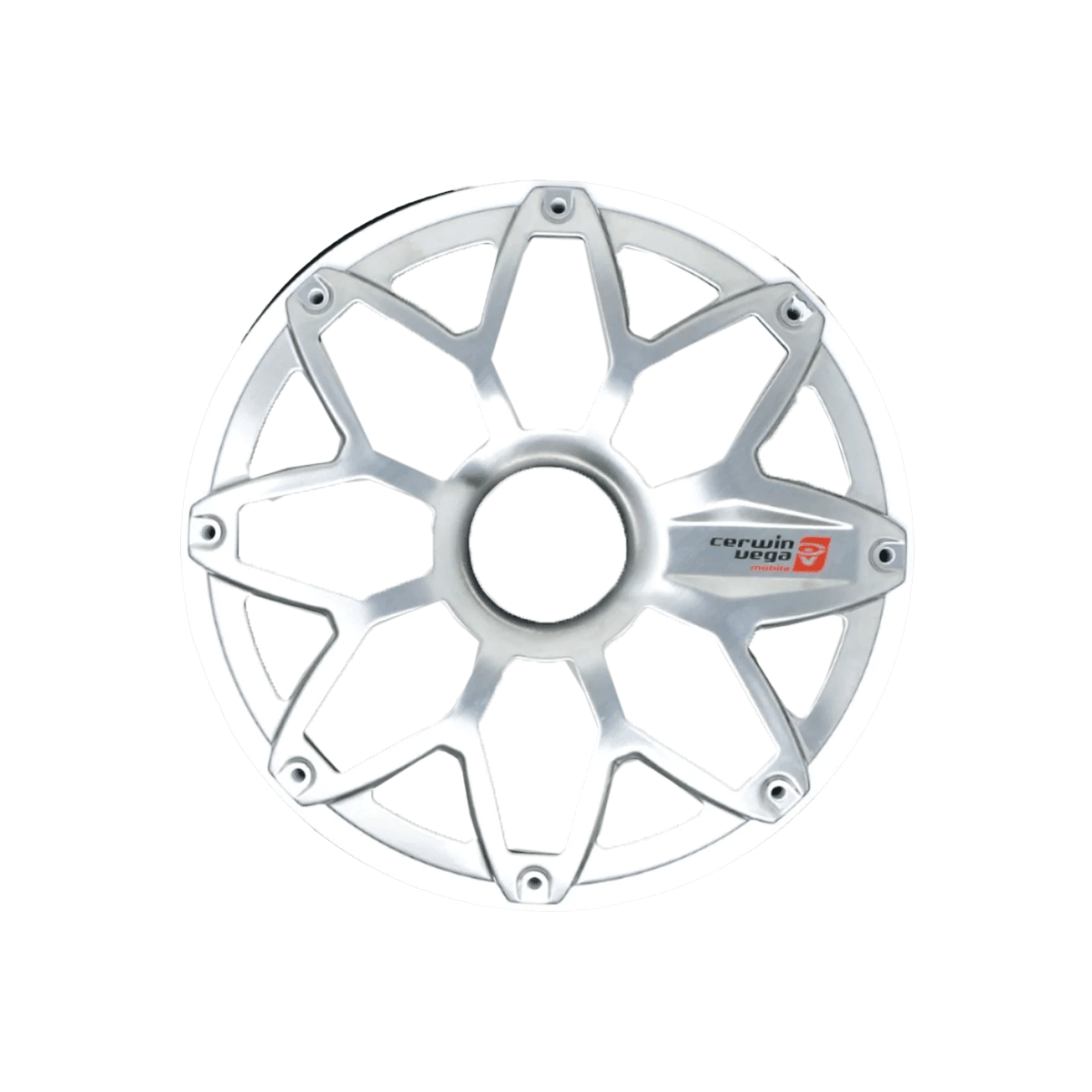 Cerwin-Vega SM65FGW 6.5 Inch RPM Stroker Flush Mount Speaker Grill White and Stainless Pair