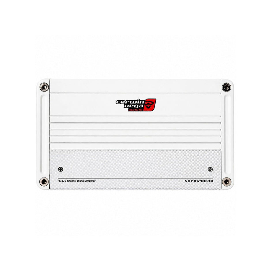 4 - Channel SRPM Stroker Full Range Class - D Amplifier (White) - SRPM700.4DW - Cerwin Vega