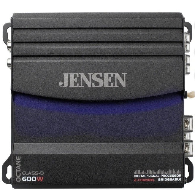 JENSEN XDA92RB Class D 2-Channel Bridgeable Amplifier with 80 Watts RMS x 2 , 600 Watts