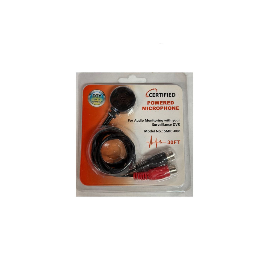 Certified Powered Microphone for Audio Monitoring