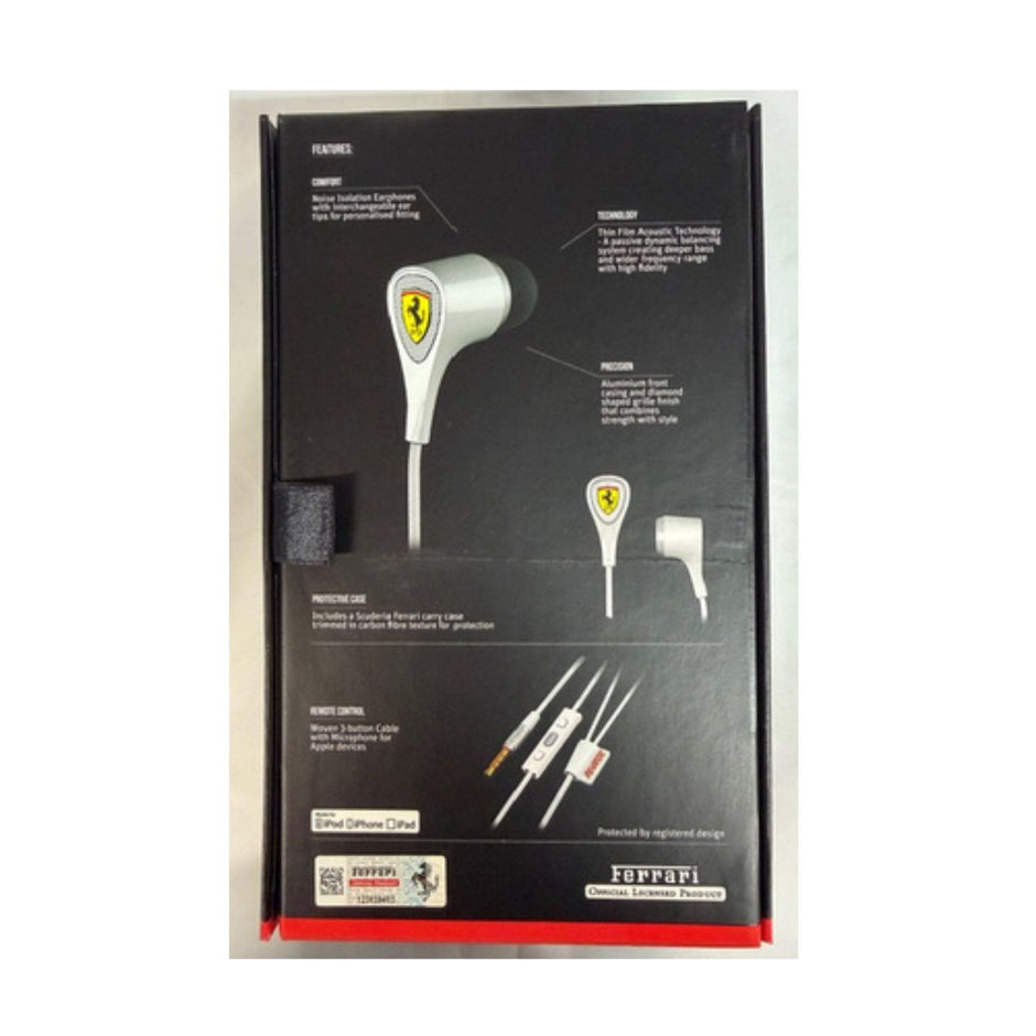 Ferrari Scuderia Collection S100i Noise Isolating Earphones