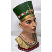 Egyptian Queen Nefertiti Decorative Bust Sculpture, Classic Accent Head Statue, 18 Inch