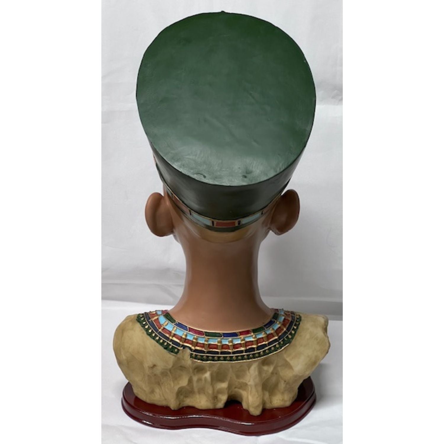 Egyptian Queen Nefertiti Decorative Bust Sculpture, Classic Accent Head Statue, 18 Inch