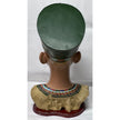 Egyptian Queen Nefertiti Decorative Bust Sculpture, Classic Accent Head Statue, 18 Inch