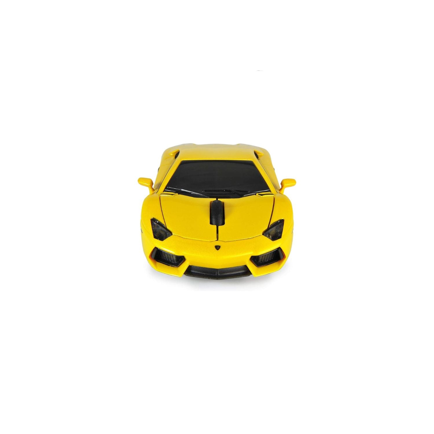 Wireless Computer Mouse - Computer Accessories - Yellow Wirelesss Mouse, Sport's Car Design with LED Lights - Style# L95901