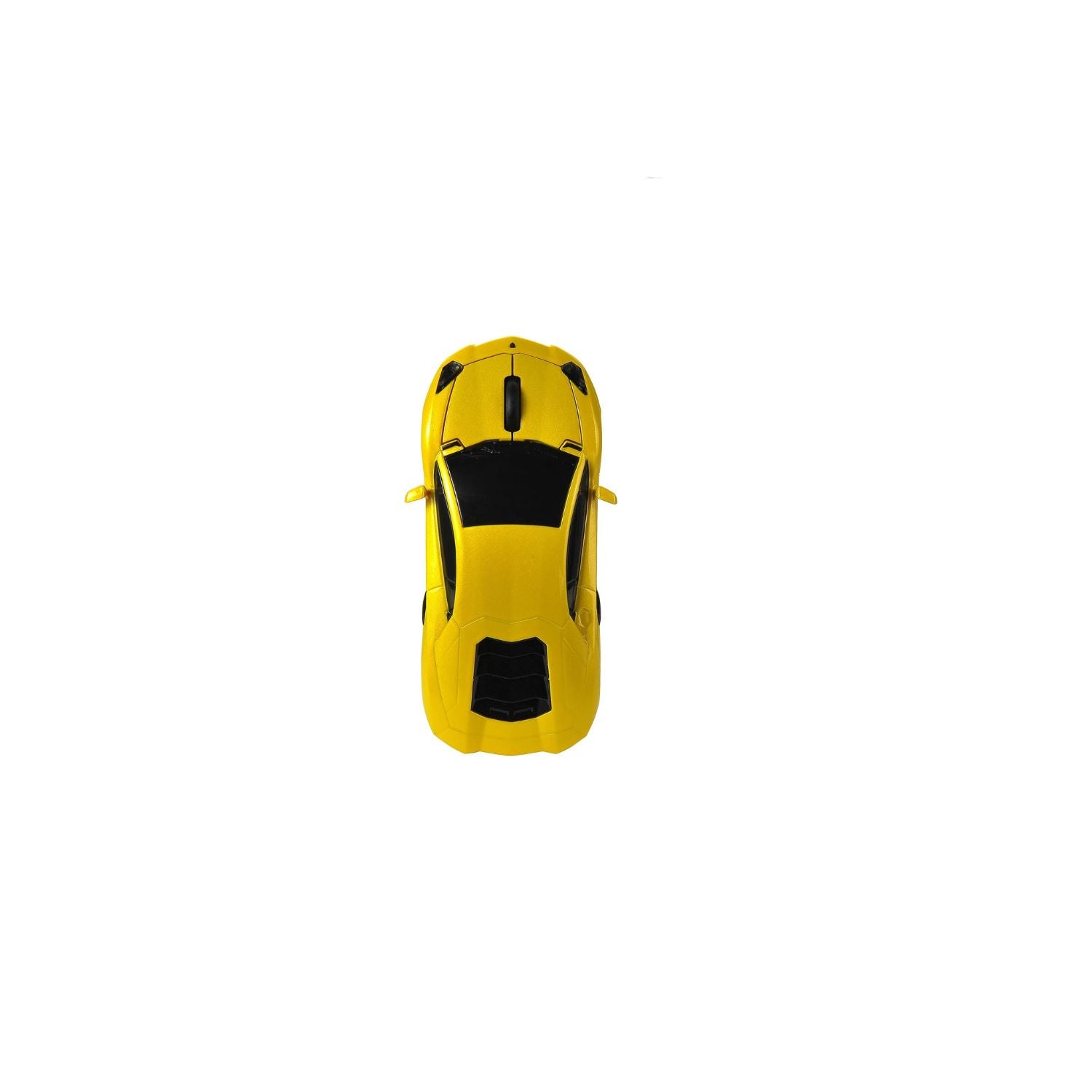 Wireless Computer Mouse - Computer Accessories - Yellow Wirelesss Mouse, Sport's Car Design with LED Lights - Style# L95901