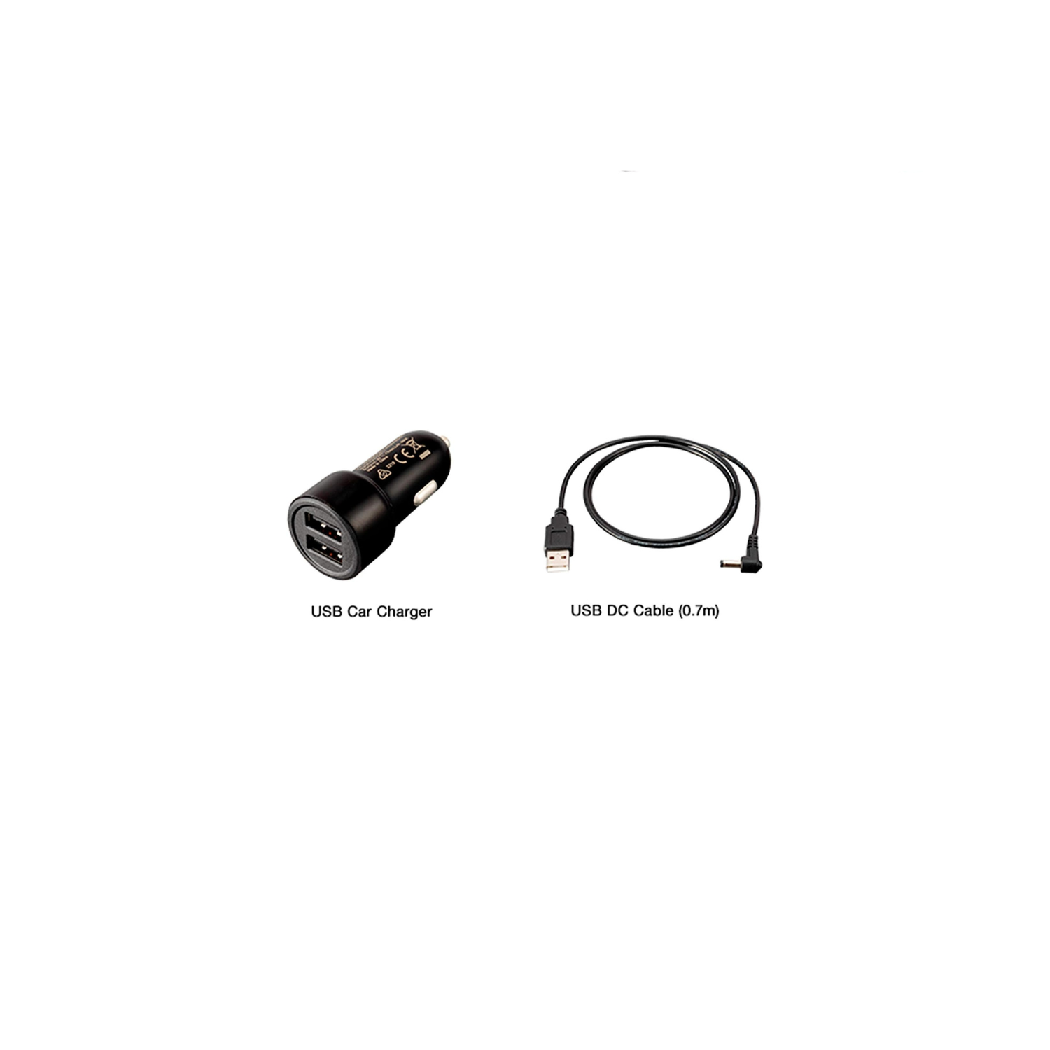 JVC KS-GA100 Car Air Purifier Portable USB Power Input HEPA Filter 3-Stage Filtration Motion Activated Controls Black