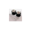 Certified Reusable Ice Cubes & Metal Chilling Stainless Steel Whiskey Balls Ice Stones Set of 2 Silver 2.2