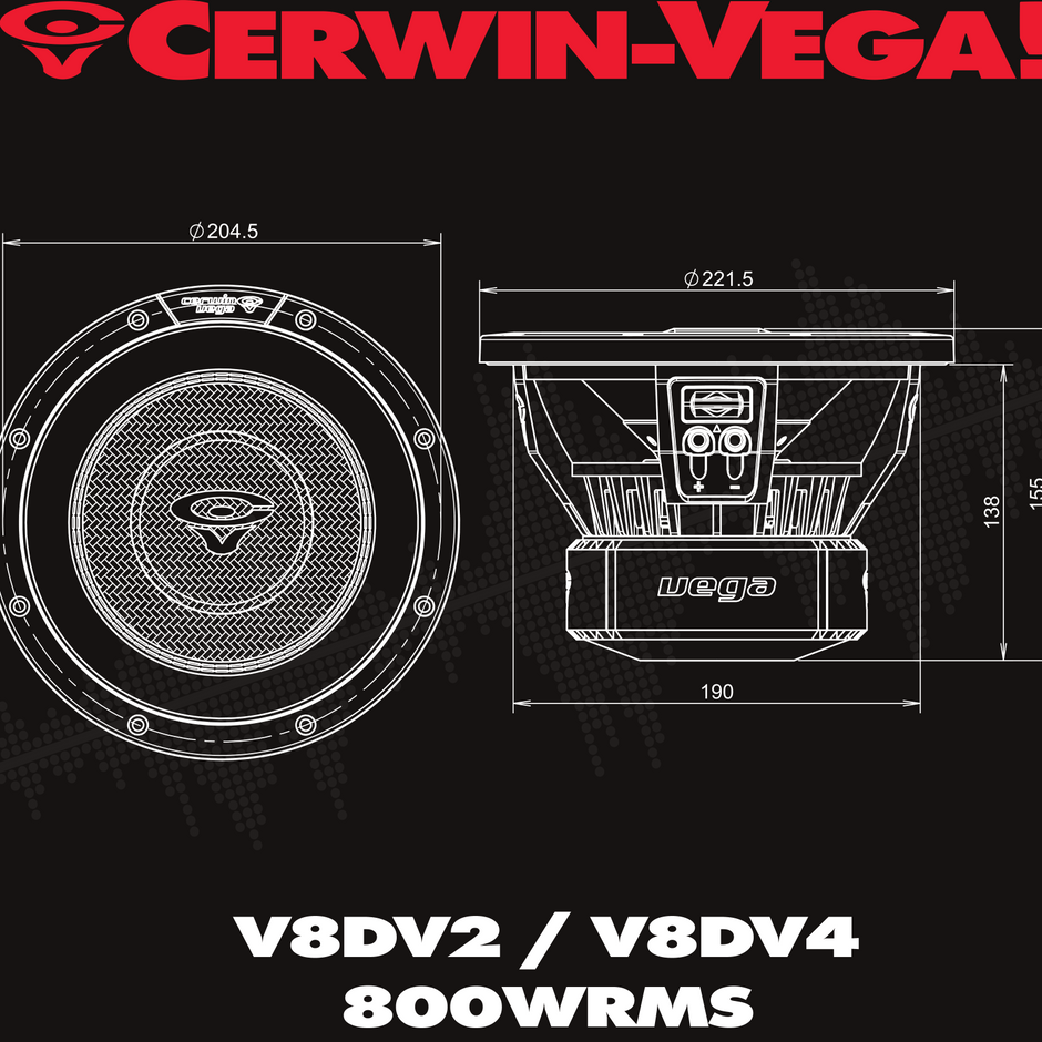 Vega 2025 Edition Subwoofer - 8