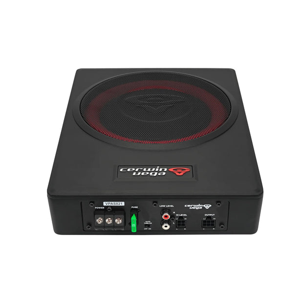 8" Powered Slim Subwoofer Enclosure with 2CH Output for Additional Speakers - VPAS821