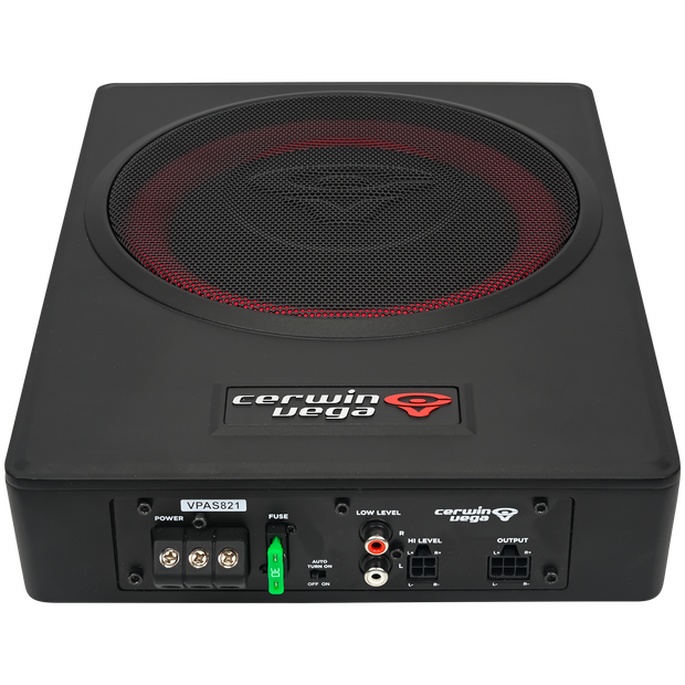 8" UNDER-SEAT BASS SOLUTION WITH VEGA BASS + 2 CHANNEL OUTPUT FOR ADDTIONAL SPEAKERS - VPAS821