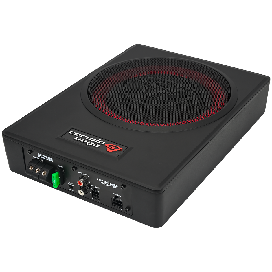 8" UNDER-SEAT BASS SOLUTION WITH VEGA BASS + 2 CHANNEL OUTPUT FOR ADDTIONAL SPEAKERS - VPAS821
