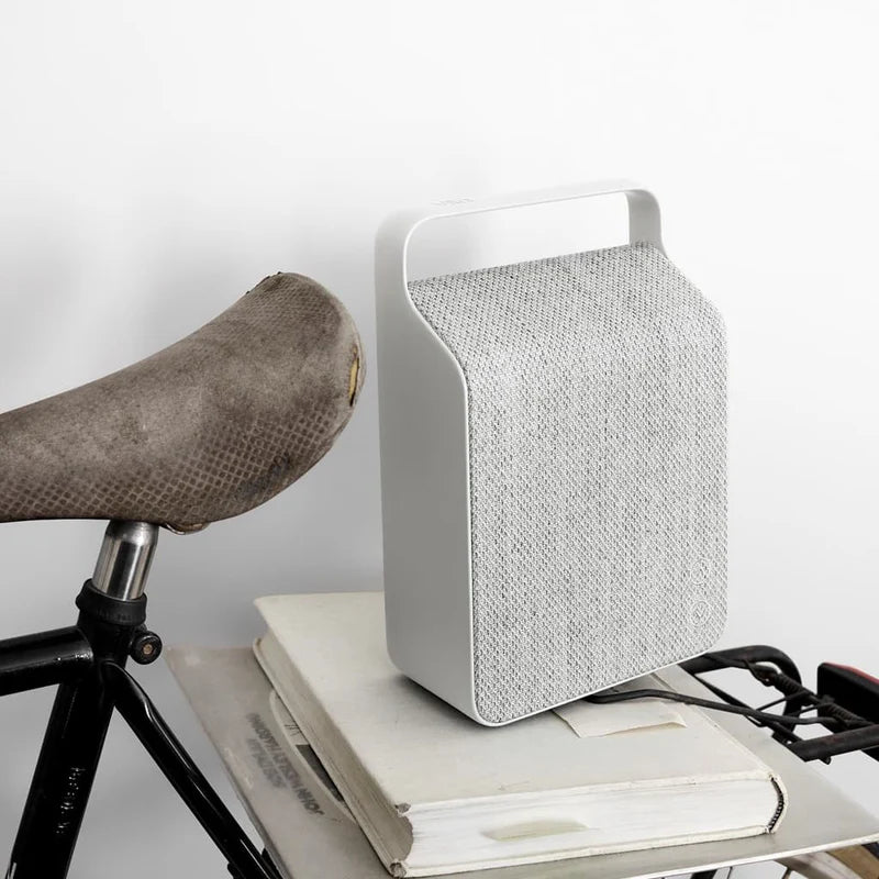 Vifa Oslo Bluetooth Speaker, Portable Wireless Speakers, Compact Rechargeable, Hi-Fi Audio, Xmas Gift, Deep Bass Speaker for Camping Travel, Outdoor Party ( Pebble Grey )