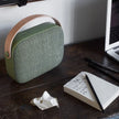 Vifa Helsinki Bluetooth Speaker, Hi-Resolution Bluetooth 4.0 Wireless Speakers, Portable Mini Speaker in Handle Bag Look, High-Performance Private Speaker with Stylish Appearance(Willow Green)
