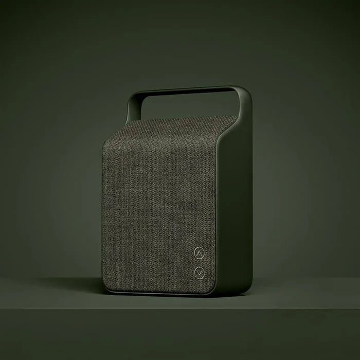Vifa Oslo Bluetooth Speaker, Portable Wireless Speakers, Compact Rechargeable, Hi-Fi Audio, Xmas Gift, Deep Bass Speaker for Camping Travel, Outdoor Party (Pine Green)