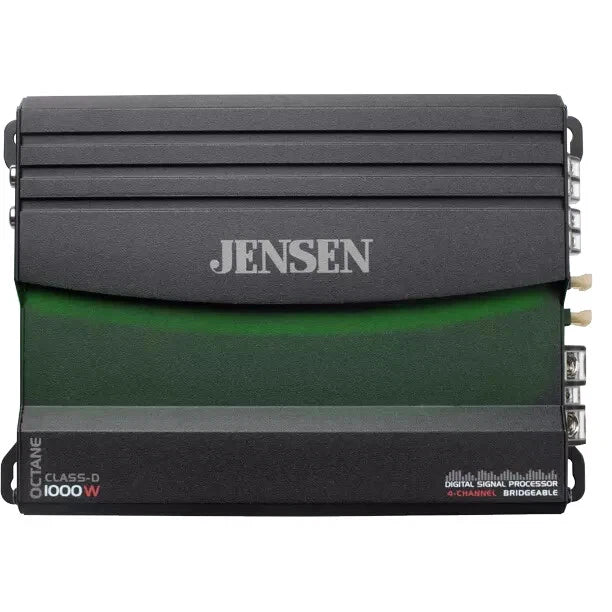 Jensen XDA94RB Class D 4 Channel Bridgeable Amplifier with 80 Watts RMS x 4 and 1000 Watts