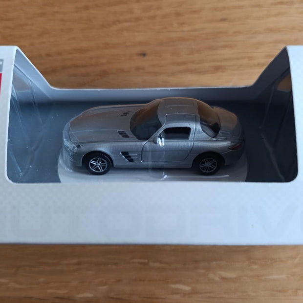 Autodrive Mercedes-Benz SLS AMG 1:72 Die Cast Metal 8GB USB Flash Drive Grey