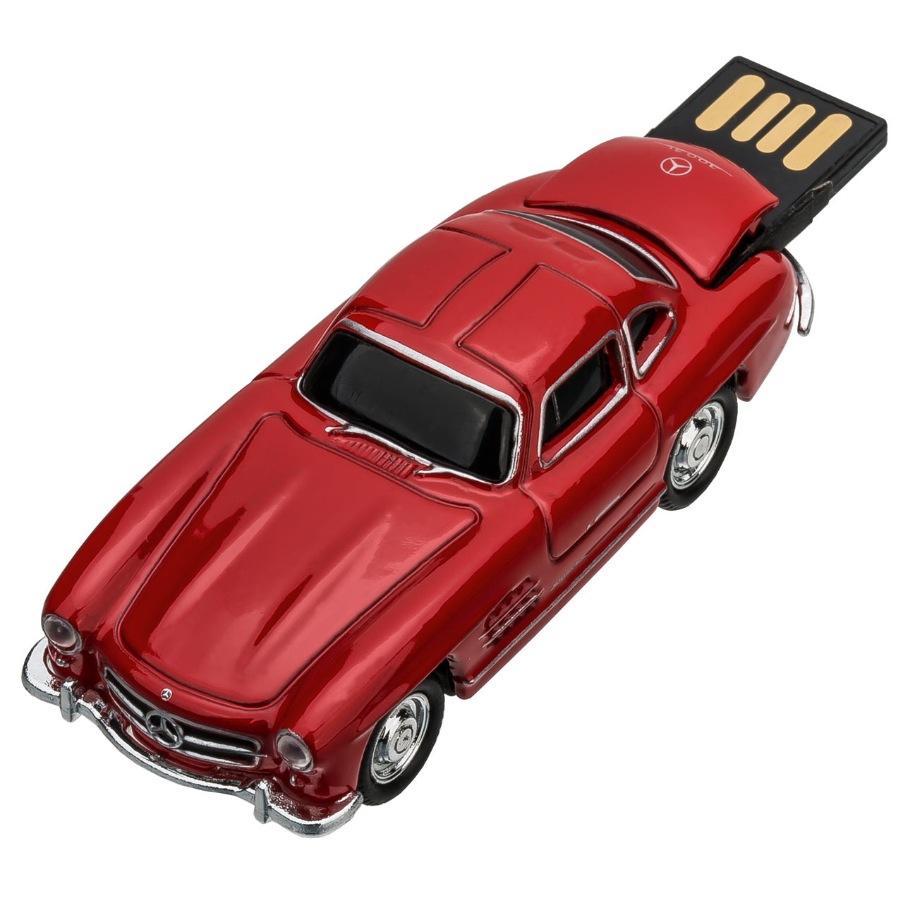 Autodrive Mercedes-Benz 300SL AMG 1:72 Die Cast Metal 8GB USB Flash Drive Red