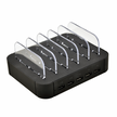 USB 5 port charging station Black 6