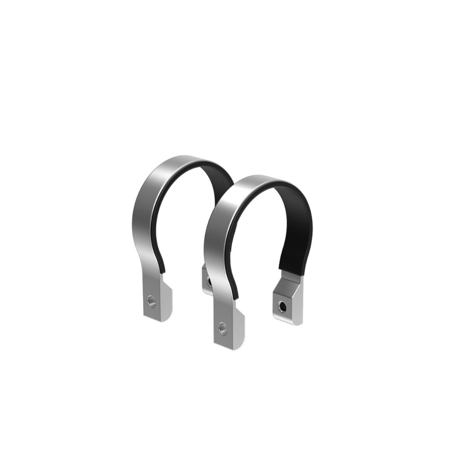 CLAMP RING for pods, extruded aluminum, anodizing silver or black,rubber pads