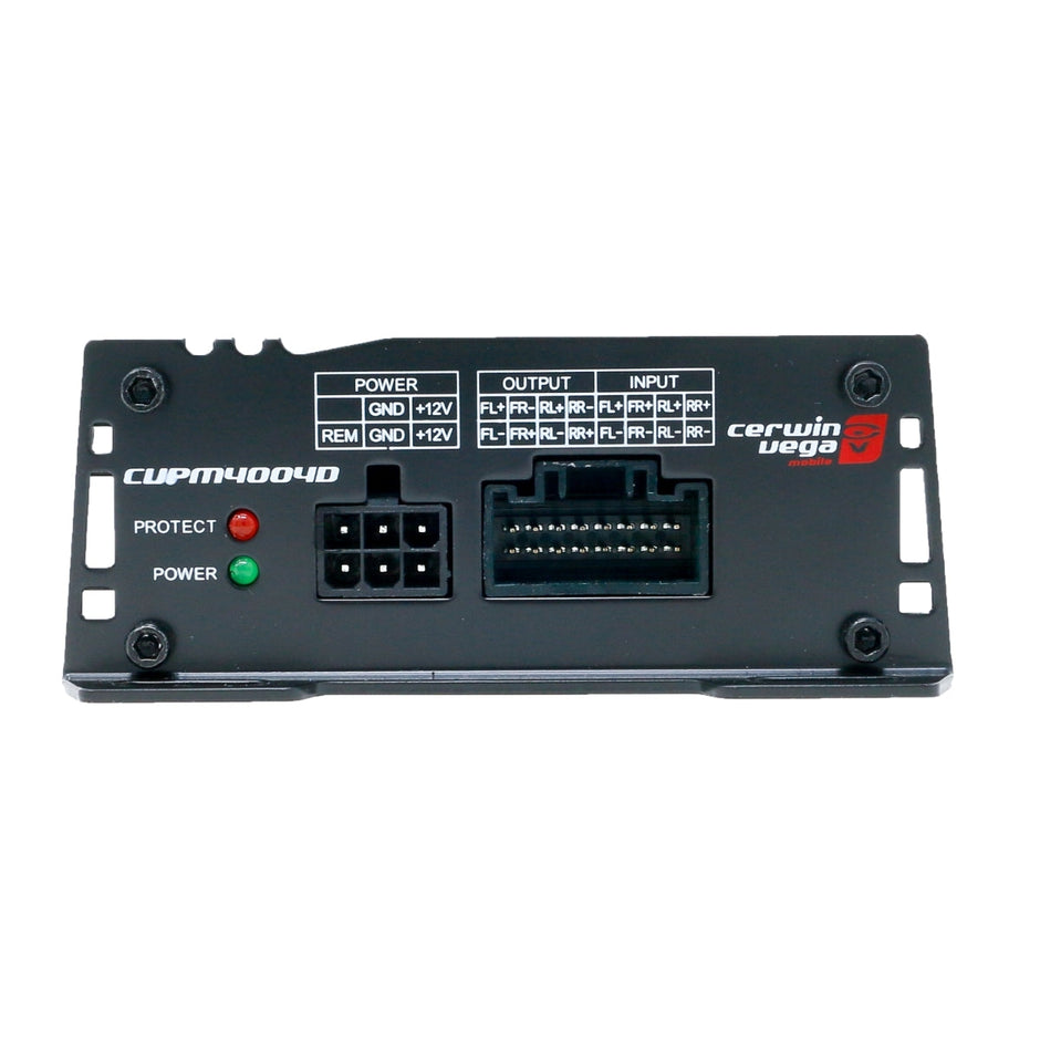 Black amplifier control unit labeled 