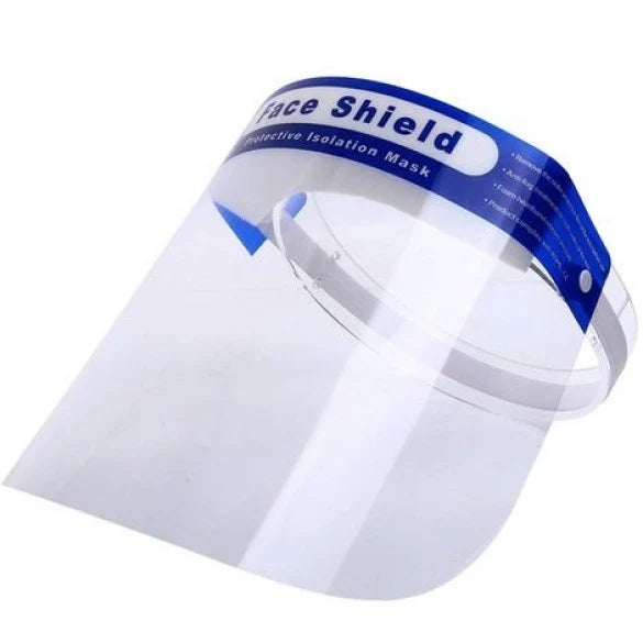 5 Packs Reusable Face Shield, Face Shield Protect Eyes and Face with Clear Open Protective Film, Elastic Band and Comfort Sponge, Anti,Dust,Pollution,Fog,Anti-Spitting Isolation