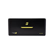 The Stroker Amplifier is a black rectangular car audio amplifier with a central yellow handle. It features a logo with a stylized 