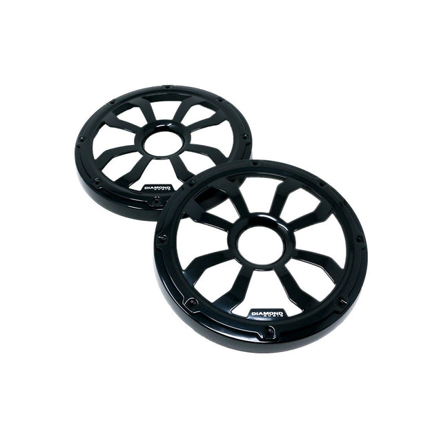 HXMF Series 8" Flush Mount Speaker Grills - Black (Pair) - HXM8FBB - HXM8FBB - Diamond Audio