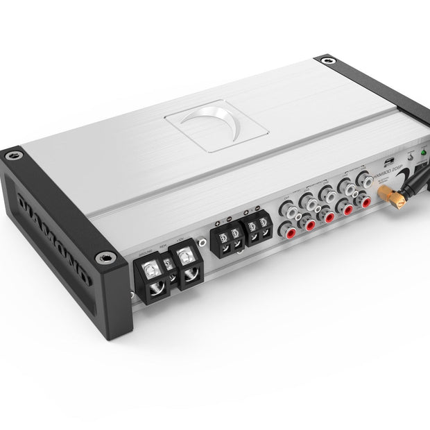 Back Panel of 2-Channel Marine Amp