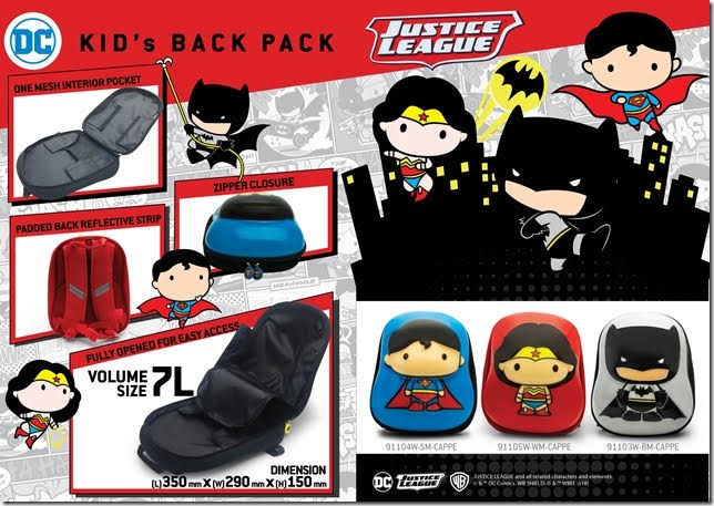 Justice League Batman Kids Mini Adjustable Travel Backpack