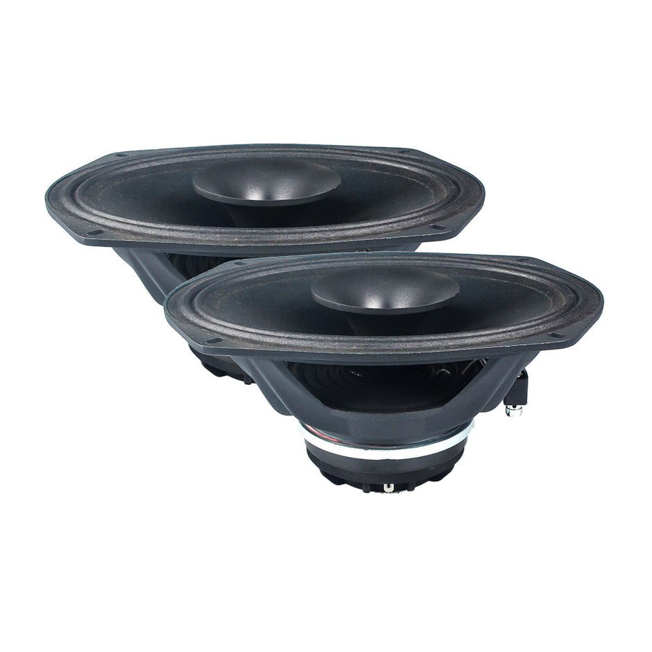 MP Series 6"x9" 2-Way Full-Range Coaxial Speaker w/1" Horn Tweeter (4Ω) - MP694