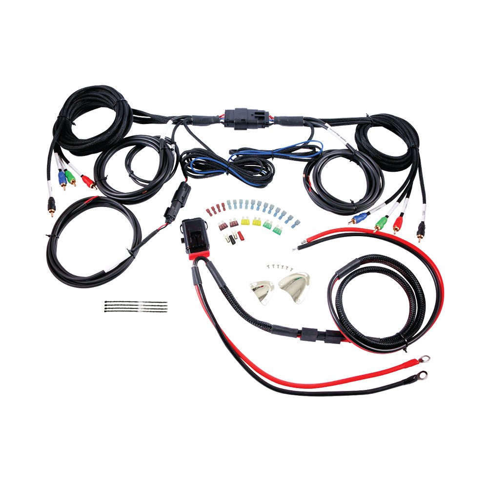 1998 - 2019 Harley Davidson 4 - CH Audio Amplifier Wiring Kit (All Harley Baggers) - MSHR4 - MSHR4 - Diamond Audio