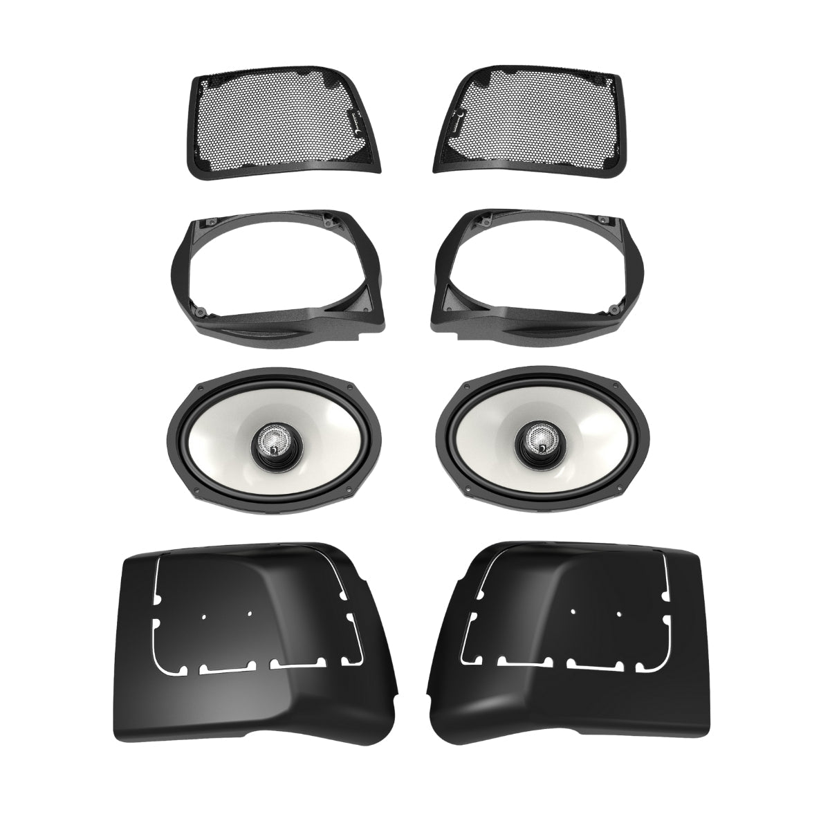 2014-2023 Harley Davidson® Cut In Lid Kit with HXM69F4 (4Ω) Speakers -  MSHXM694LK